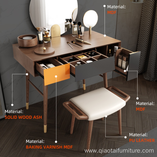 Luxury Makeup Desk Modern Whit Mirror